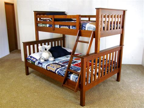 bunk bed full and twin wood